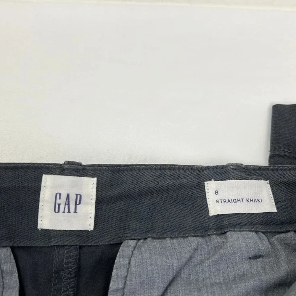 Gap‎ New Women’s 8 High Rise Straight Khaki Ankle Pant - Picture 4 of 10